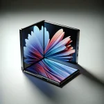 "Motorola apresenta edição limitada de celular dobrável com capa personalizada em fundo elegante, destacando o design inovador e recursos do dispositivo."