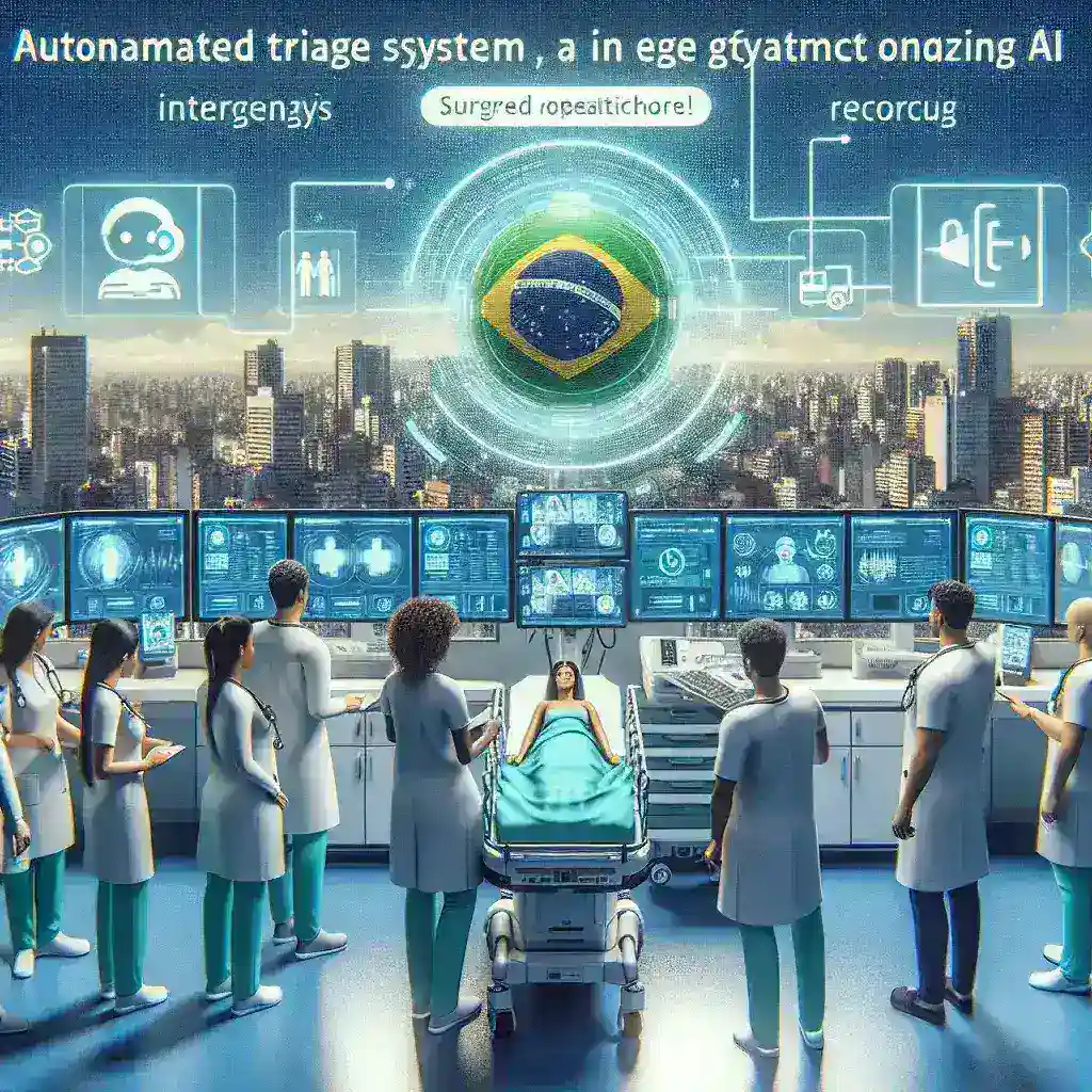 "Hospital brasileiro utiliza sistema de triagem automatizada com inteligência artificial em pronto-socorro para melhorar atendimento médico e otimizar processos"
