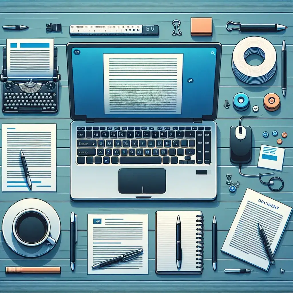 "Exemplo de formatação de documentos no Word, destacando estilos de texto, margens e layout, para ilustrar o Guia Completo para Usuários de Todos os Níveis."